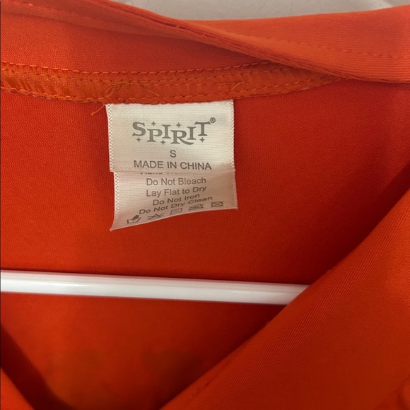 Spirit Confined Cutie Inmate Costume Jumpsuit adult size small 4–6 orange - Picture 3 of 6